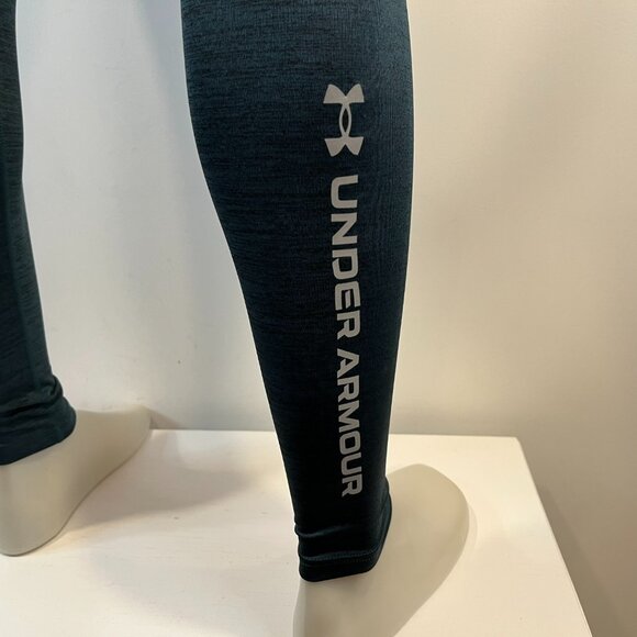 Under Armour Men's Teal ColdGear Twist Compression Leggings - Size Medium - Picture 6 of 7